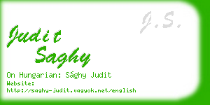 judit saghy business card